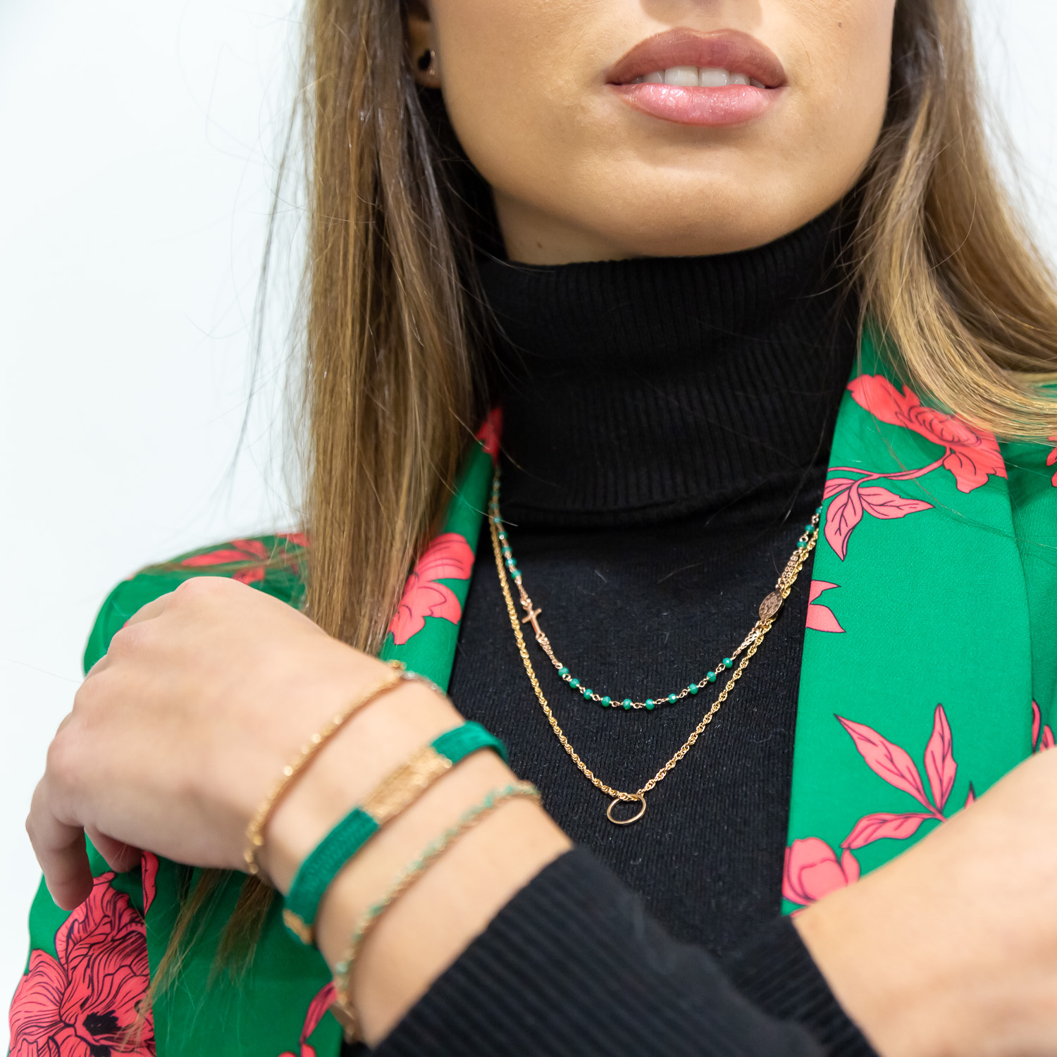 Collana pendente cerchio