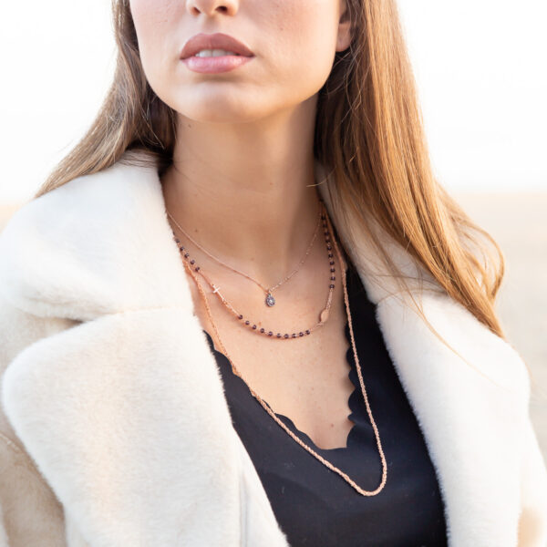 Collana maglia weave