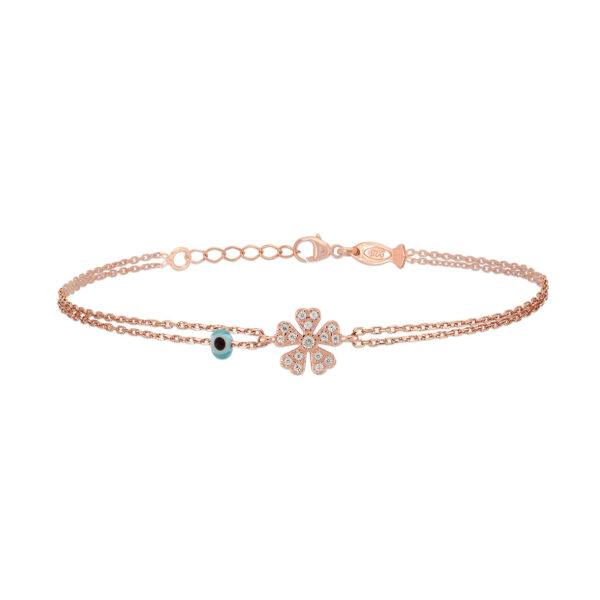 bracciale AG 925 mini clover