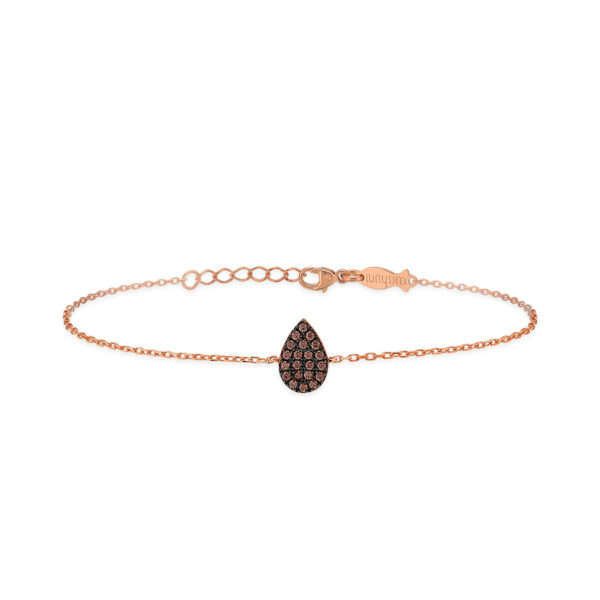 Bracciale AG 925 MINI drop rose gold