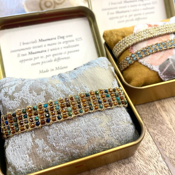 Bracciale Muamara Stone crisocolla e corniola